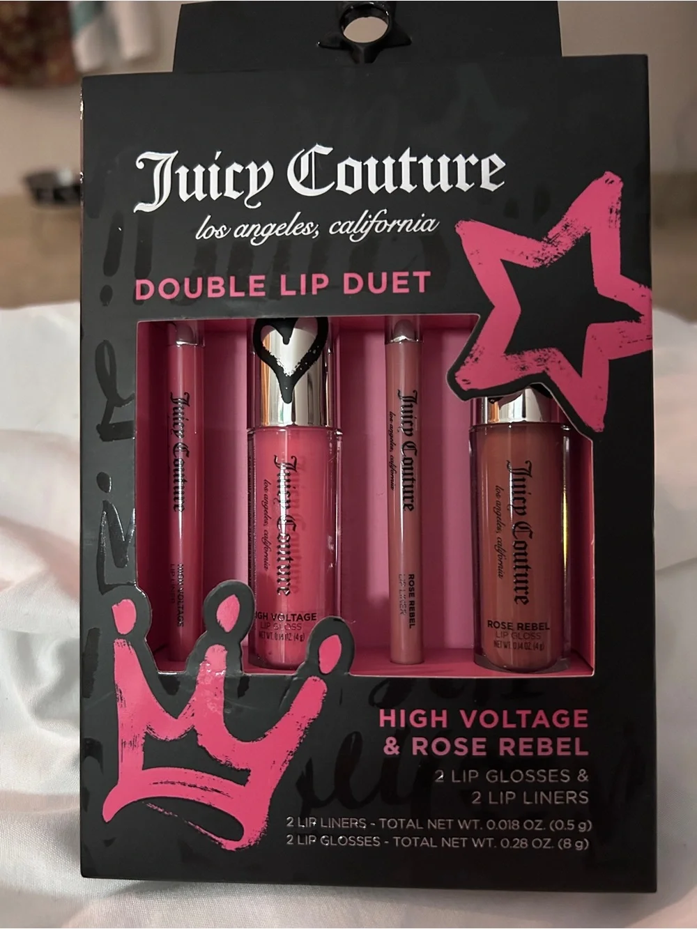 Juicy Couture Pink Eyeshadow & Lip Duo Set